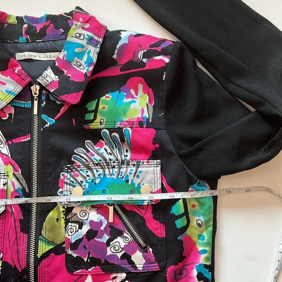 Peter Nygard - no size, stretch retro jacket/bomber - Picture 9 of 10